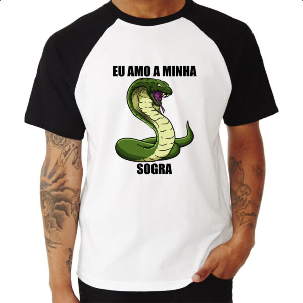 Camiseta Raglan Eu amo a minha sogra - Imagem 3