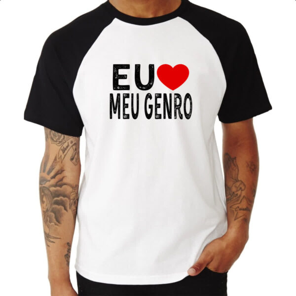 Camiseta Raglan Eu love meu genro - Imagem 3