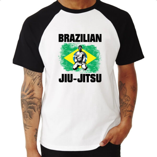 Camiseta Raglan Jiu-Jitsu Brasil - Imagem 3