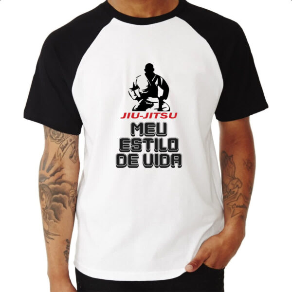 Camiseta Raglan Jiu-Jitsu estilo de vida - Imagem 3