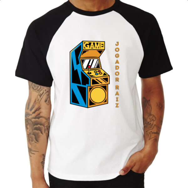 Camiseta Raglan Jogador gamer raiz - Imagem 3