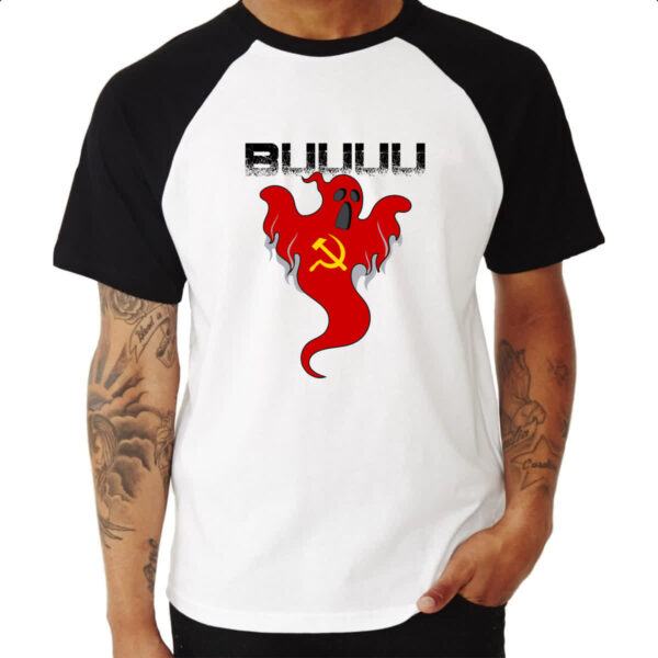 Camiseta Raglan Fantasma do comunismo - Imagem 3