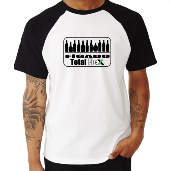 Camiseta Raglan Figado total flex - Imagem 3