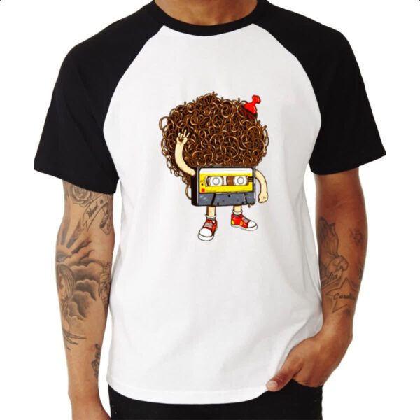 Camiseta Raglan Fita K7 Black Power - Imagem 3