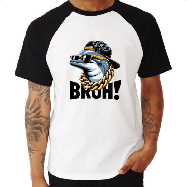 Camiseta Raglan Golfinho MC - Imagem 3