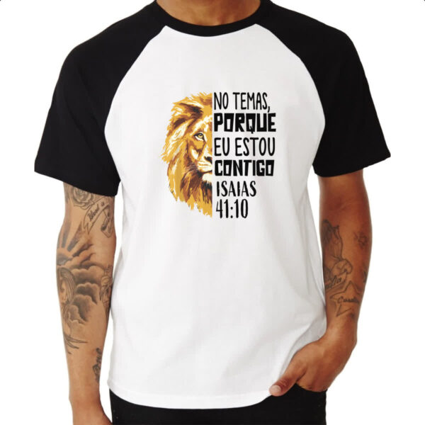Camiseta Raglan Gospel Isaias 41.10 - Imagem 3