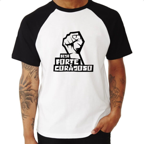 Camiseta Raglan Gospel Josue 1.9 - Imagem 3