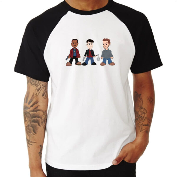 Camiseta Raglan Grimm Hank Nick Monroe - Imagem 3