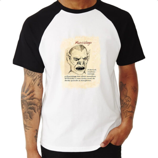 Camiseta Raglan Grimm Livro Murcielago - Imagem 3