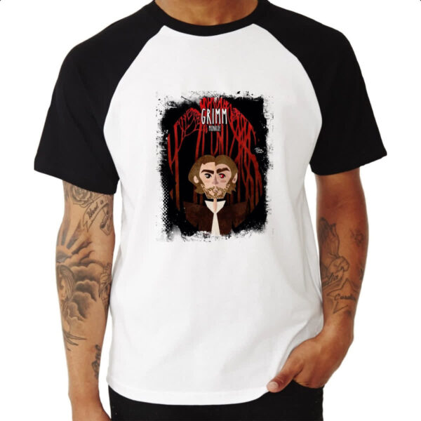 Camiseta Raglan Grimm Monroe Arte - Imagem 3