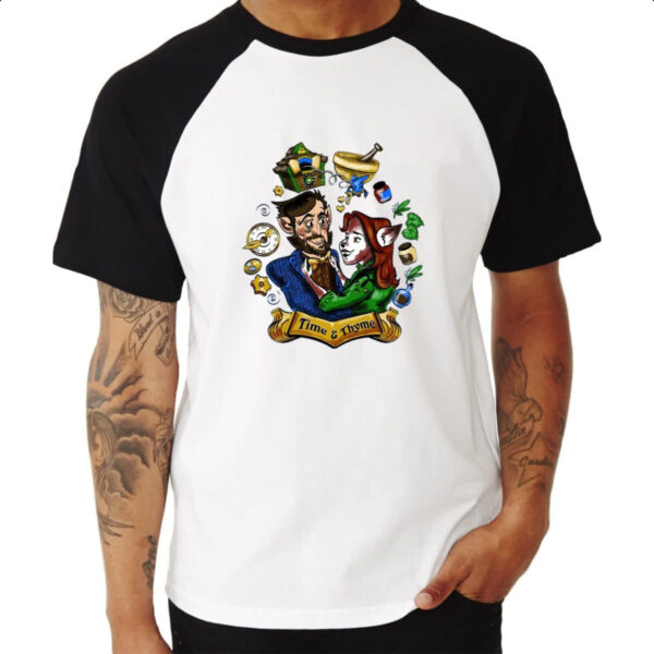 Camiseta Raglan Grimm Monroe e Rosalee Time e Thyme - Imagem 3