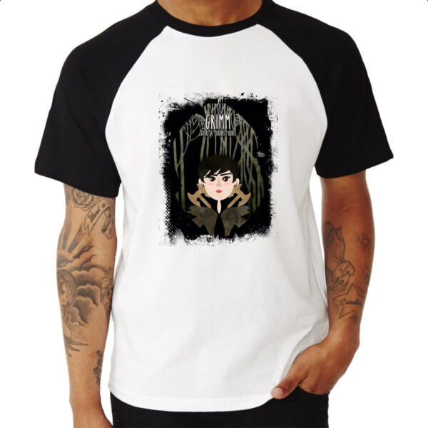 Camiseta Raglan Grimm TheresaTrubel Rubel Arte - Imagem 3