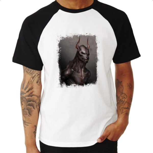 Camiseta Raglan Grimm Wesen Anubis - Imagem 3