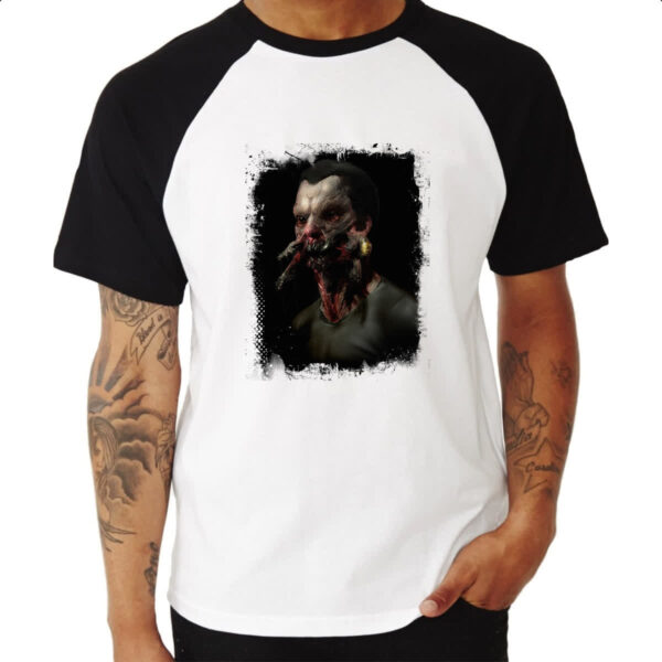 Camiseta Raglan Grimm Wesen Musasat Alsh-Shabab - Imagem 3