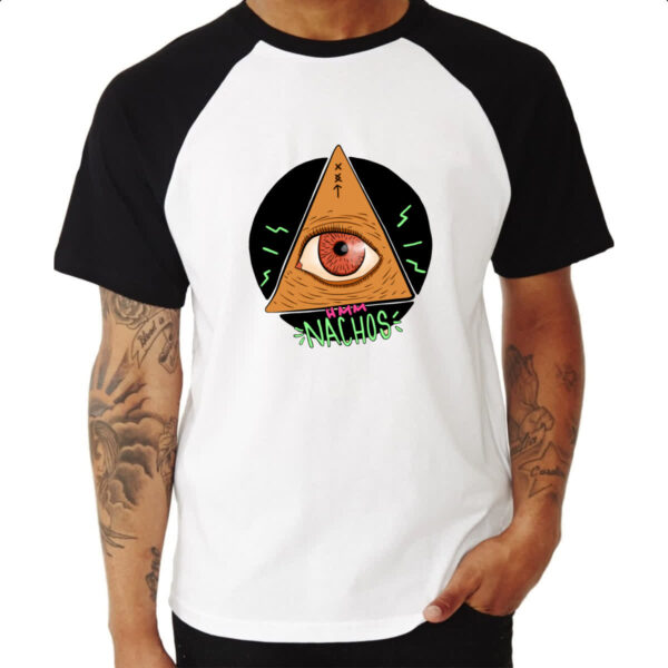 Camiseta Raglan Illuminachos com energia - Imagem 3