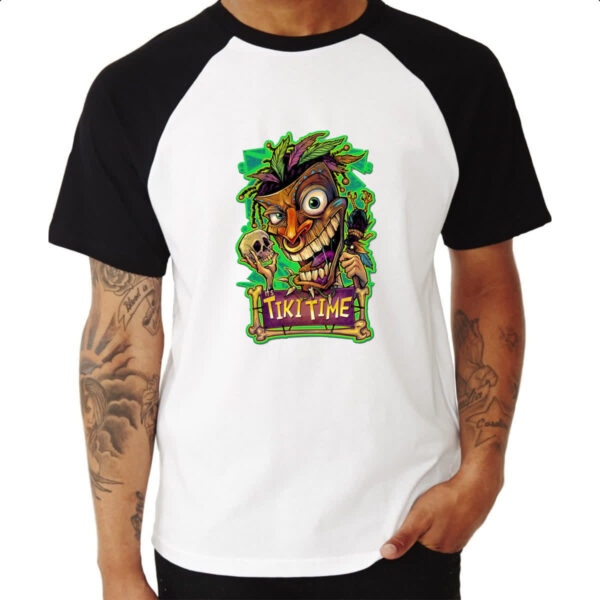 Camiseta Raglan Its tiki time - Imagem 3