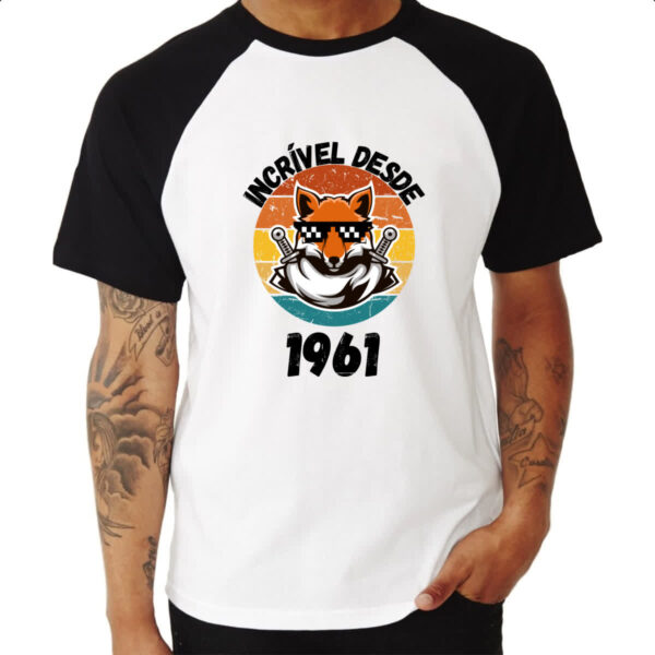 Camiseta Raglan Incrivel desde 1961 - Imagem 3