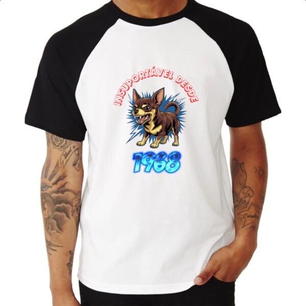 Camiseta Raglan Insuportavel desde 1968 - Imagem 3