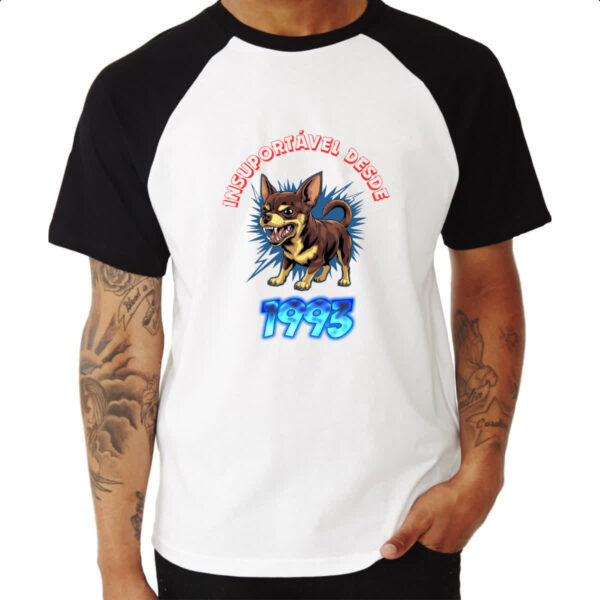 Camiseta Raglan Insuportavel desde 1993 - Imagem 3