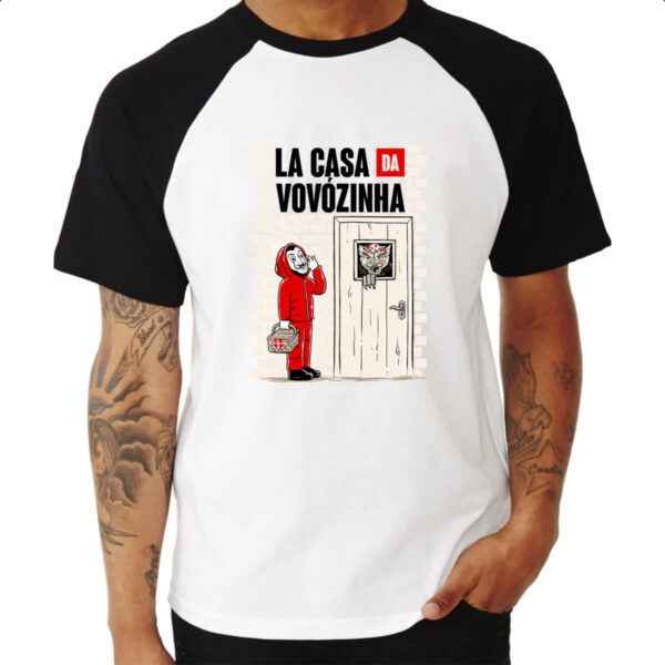 Camiseta Raglan La casa da vovozinha - Imagem 3