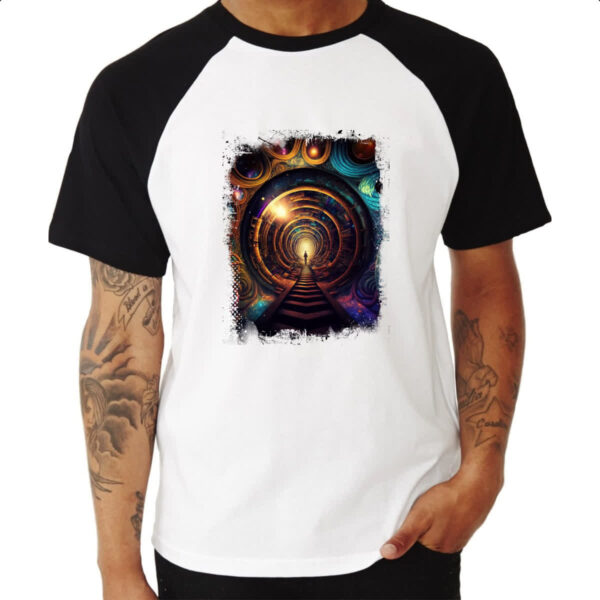 Camiseta Raglan Labirinto dos sonhos 1 - Imagem 3