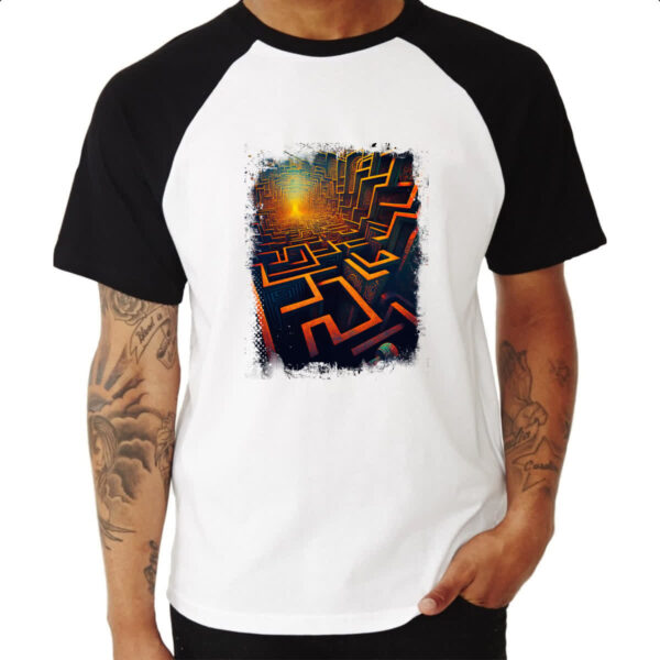Camiseta Raglan Labirinto dos sonhos 2 - Imagem 3
