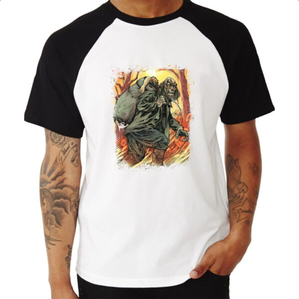 Camiseta Raglan Lenda Urbana Homem do Saco - Imagem 3