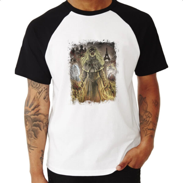 Camiseta Raglan Lenda Urbana Loira do Banheiro - Imagem 3