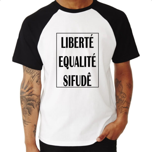 Camiseta Raglan Liberte Qualite Sifude - Imagem 3