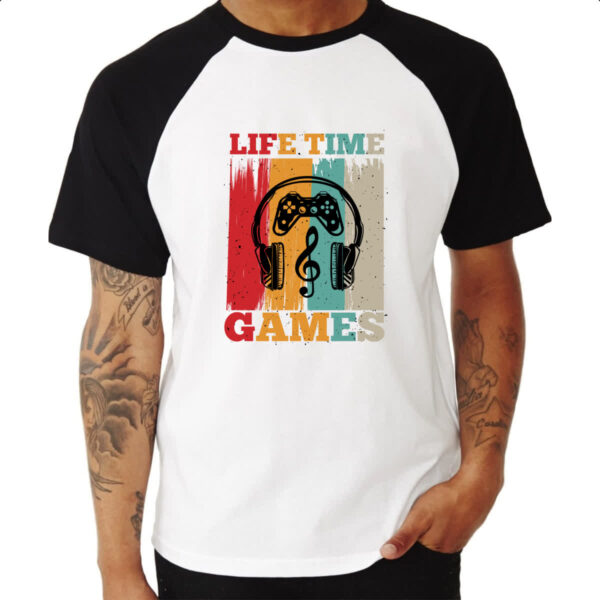 Camiseta Raglan Life Time Games - Imagem 3