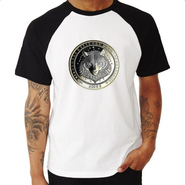 Camiseta Raglan Lobo coin - Imagem 3