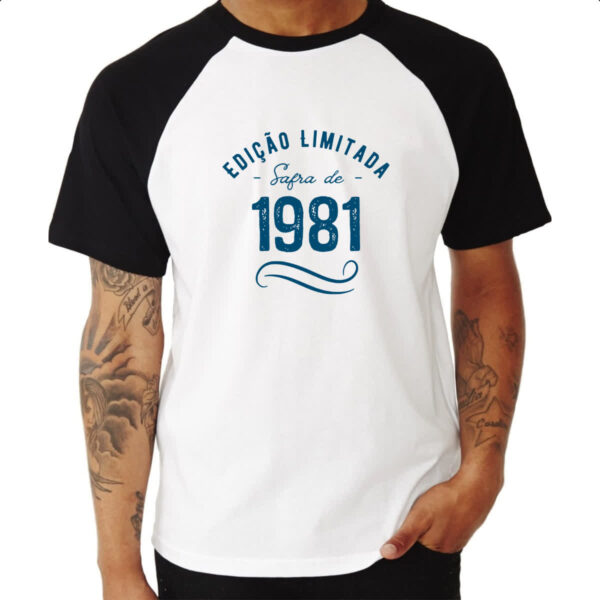 Camiseta Raglan Ano de safra 1981 - Imagem 3