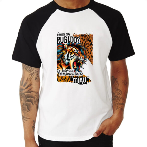 Camiseta Raglan Mulher leoa - Imagem 3