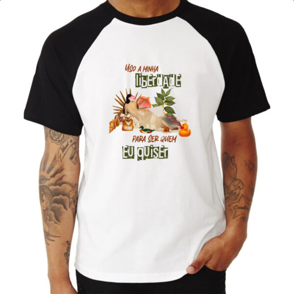 Camiseta Raglan Mulher liberdade - Imagem 3