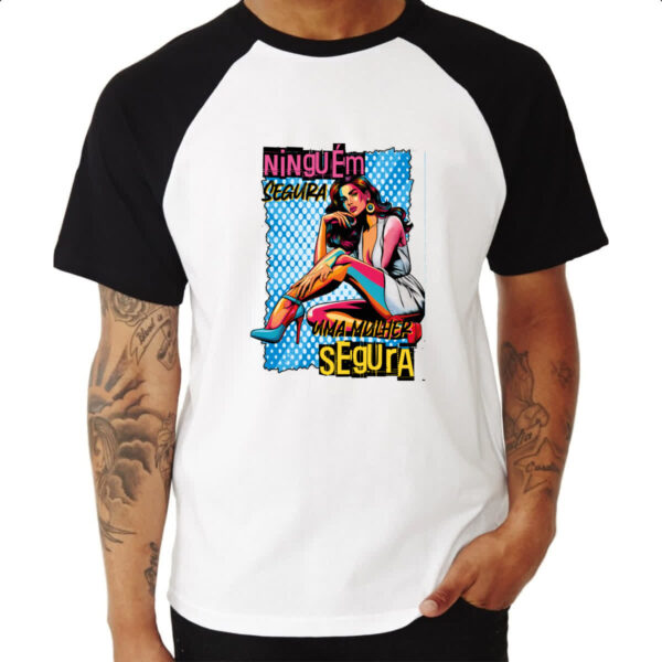 Camiseta Raglan Mulher ninguem segura - Imagem 3