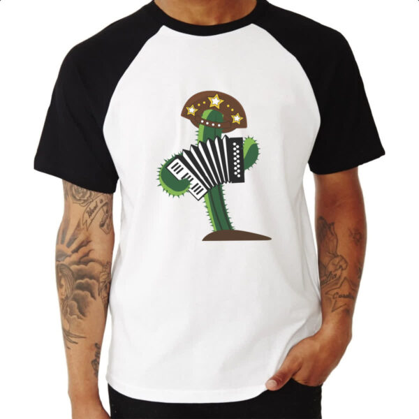 Camiseta Raglan Mandacaru do sertao - Imagem 3