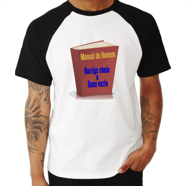 Camiseta Raglan Manual do homem - Imagem 3