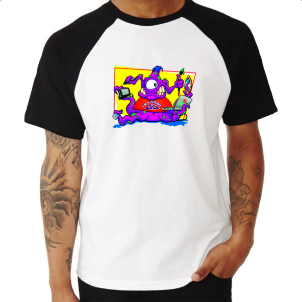 Camiseta Raglan Monstertaskin - Imagem 3