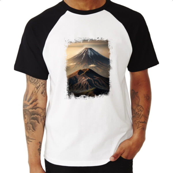Camiseta Raglan Montanha Fugi Japao 6 - Imagem 3