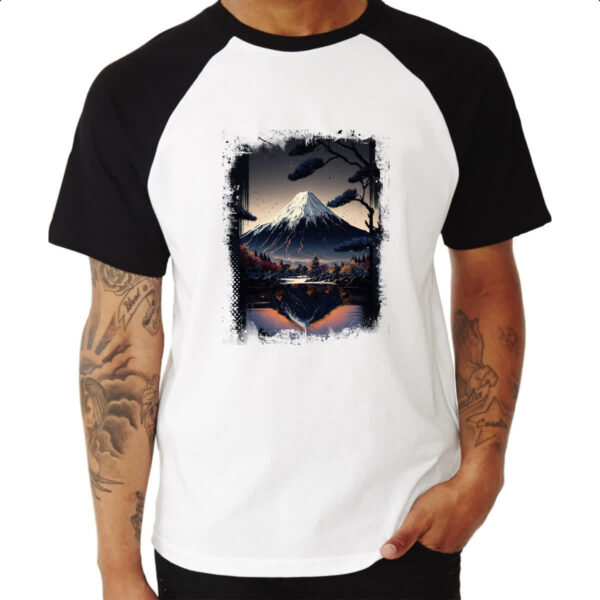 Camiseta Raglan Montanha Fugi Japao 7 - Imagem 3