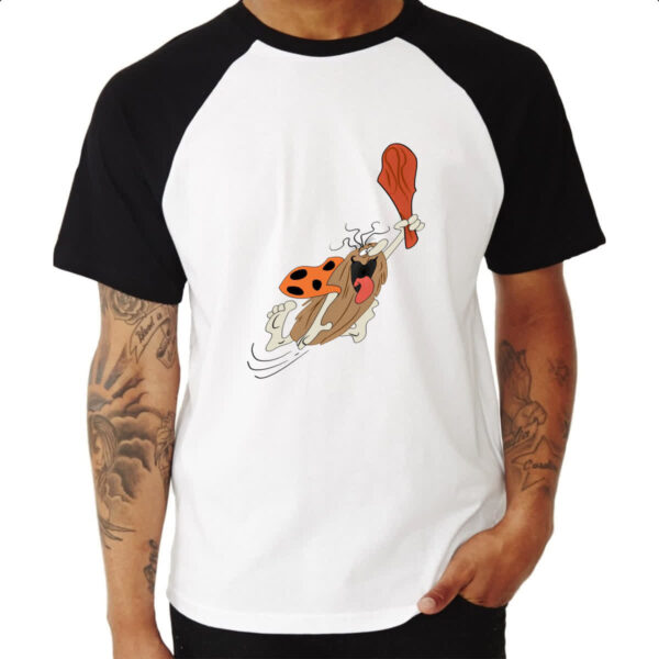 Camiseta Raglan Nostalgia Capitao Caverna - Imagem 3