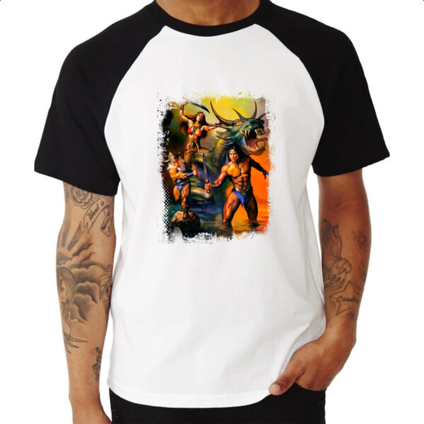 Camiseta Raglan Nostalgia Golden Axe - Imagem 3