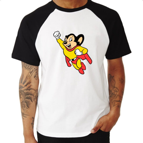 Camiseta Raglan Nostalgia Super Mouse - Imagem 3