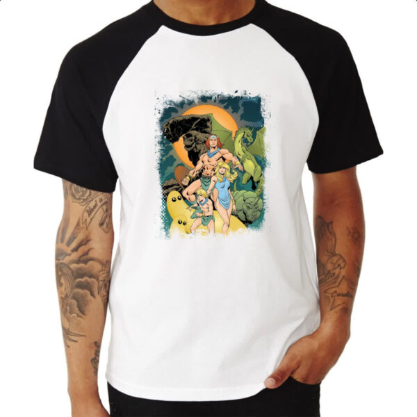 Camiseta Raglan Nostalgia Herculoids 02 - Imagem 3