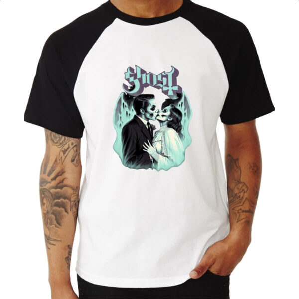 Camiseta Raglan Noivos fantasmas - Imagem 3