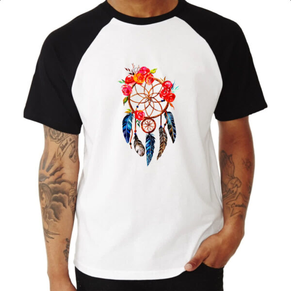 Camiseta Raglan Apanhador de sonhos 03 - Imagem 3