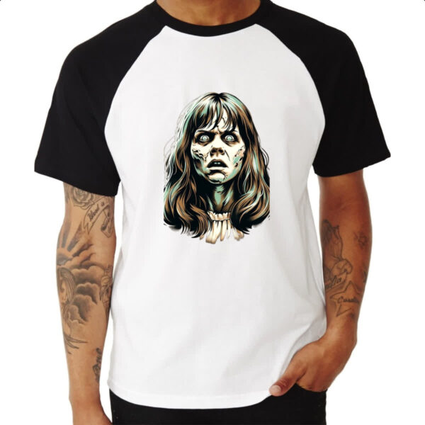 Camiseta Raglan O exorcista Regan - Imagem 3