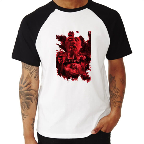 Camiseta Raglan O exorcista sangrento - Imagem 3