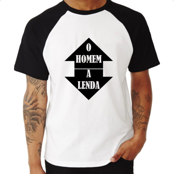 Camiseta Raglan O homem a lenda - Imagem 3