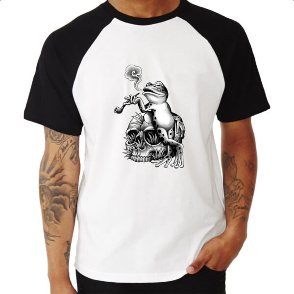 Camiseta Raglan O sapo e o cachimbo - Imagem 3